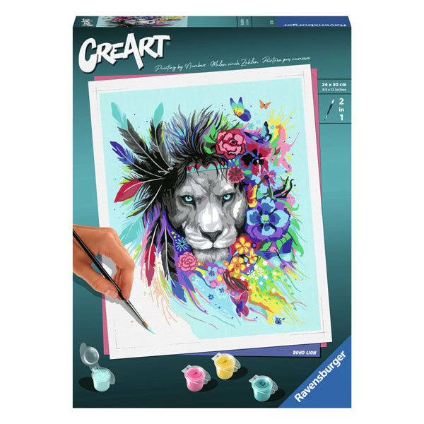 Ravensburger Creart peinture sur le numéro Boho Lion