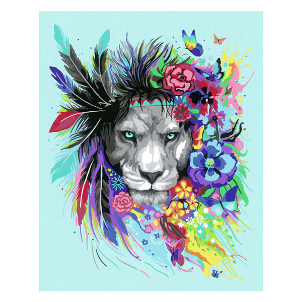 Ravensburger Crart Målning på nummer Boho Lion