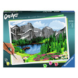 Ravensburger Creart slika na številki Mountain View