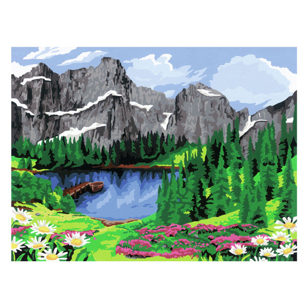 Ravensburger Creart slika na številki Mountain View