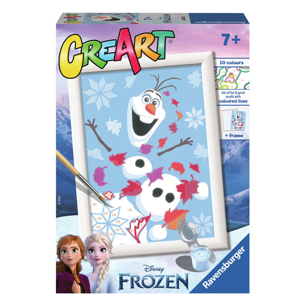 Ravensburger Creart malba na čísle zamrzlý veselý olaf