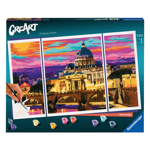 Ravensburger Creart malování na číslo - západ slunce v Římě