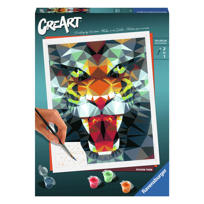 Ravensburger Kreart Painting bei Nummer Polygon Tiger