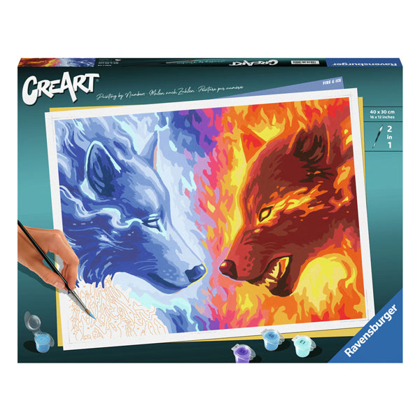 Ravensburger CreArt Schilderen op Nummer Fire And Ice