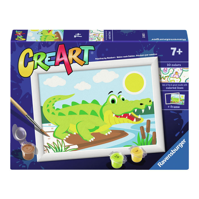 Ravvensburger Creart Painting su numer Crocodile