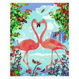 Ravensburger Creart Painting at number - Flamingo Love