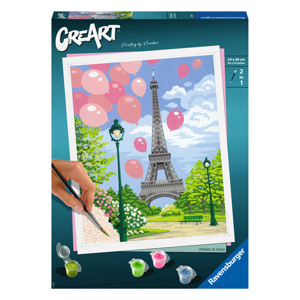 Ravensburger CreArt Schilderen op Nummer Spring in Paris