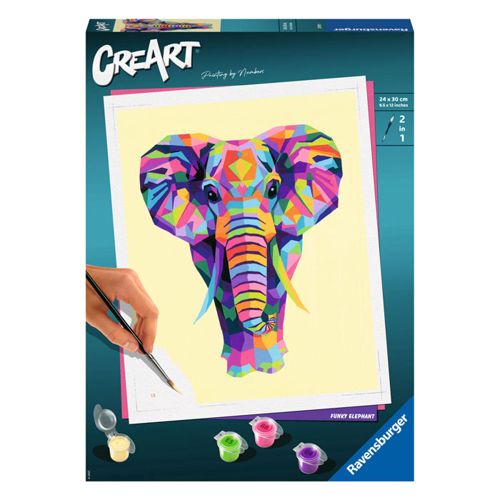 Ravensburger CreArt Schilderen op Nummer Elephant