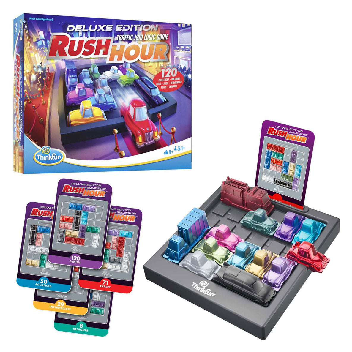 Thinkfun Ravensburger Rush Hour Deluxe - Puzzle Game for Kids and Adults.