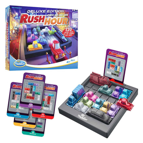Thinkfun Ravensburger Rush Hour Deluxe - gra logiczna dla dzieci i dorosłych.