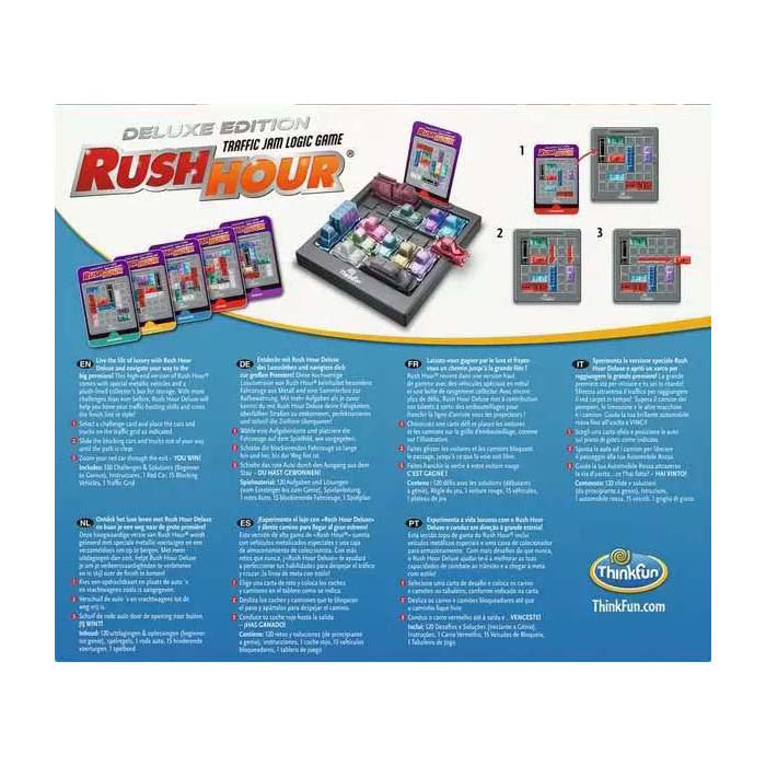 Thinkfun Ravensburger Rush Hour Deluxe - Puzzle Game for Kids and Adults.