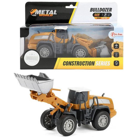 Toi-toys bulldoser metall junior 1:55 stål gul grå
