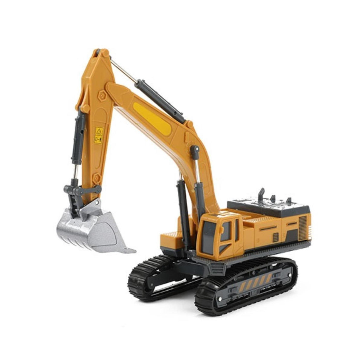 Toi-toys excavator metal junior 1:55 steel yellow black