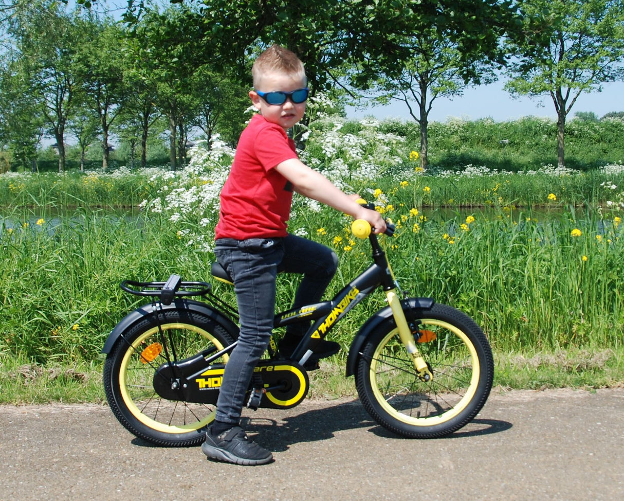 Volare Thombike Children's Bike Boys 16 -calowy czarny żółty żółty