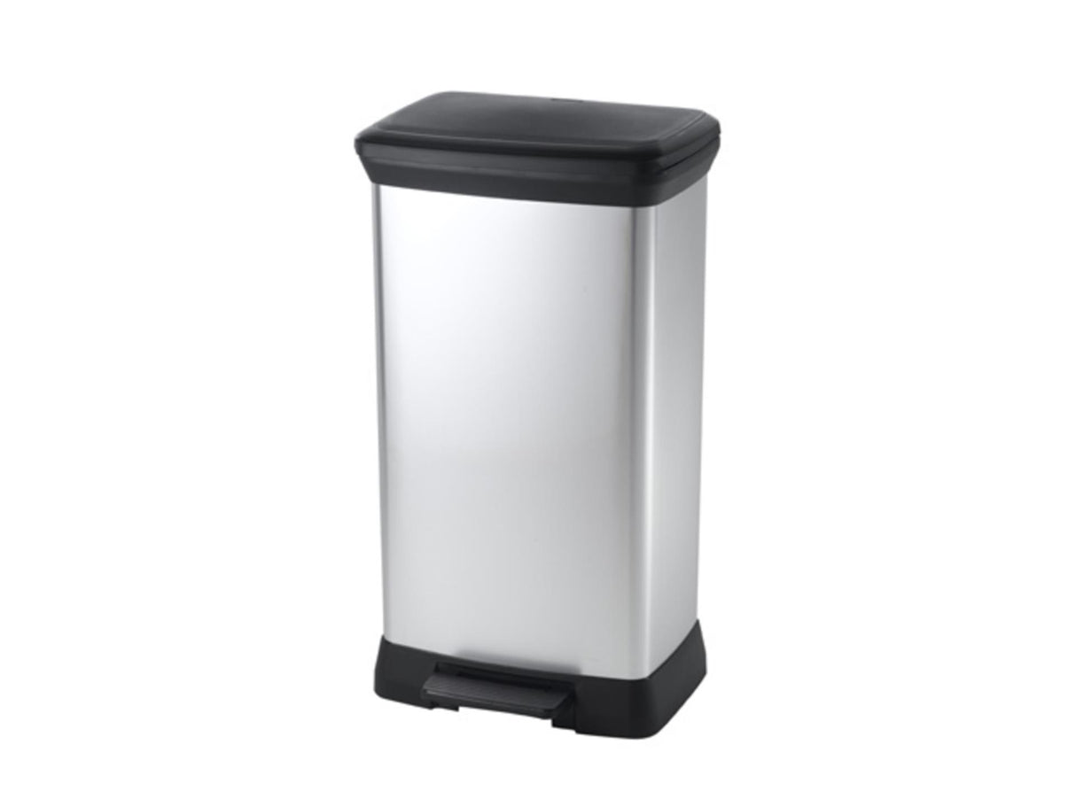 Curver decobin 50l rectangular silver bl