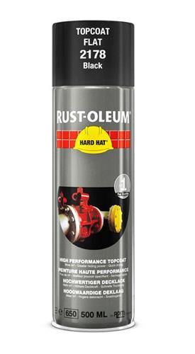 Hrdzavo-oleum sprejová dóza čierna Ral9005 matná 500ml