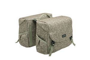 Mondi Joy Double Bicycle Bag - Water -Repellent Polyester - RackTime - Ivy Grey