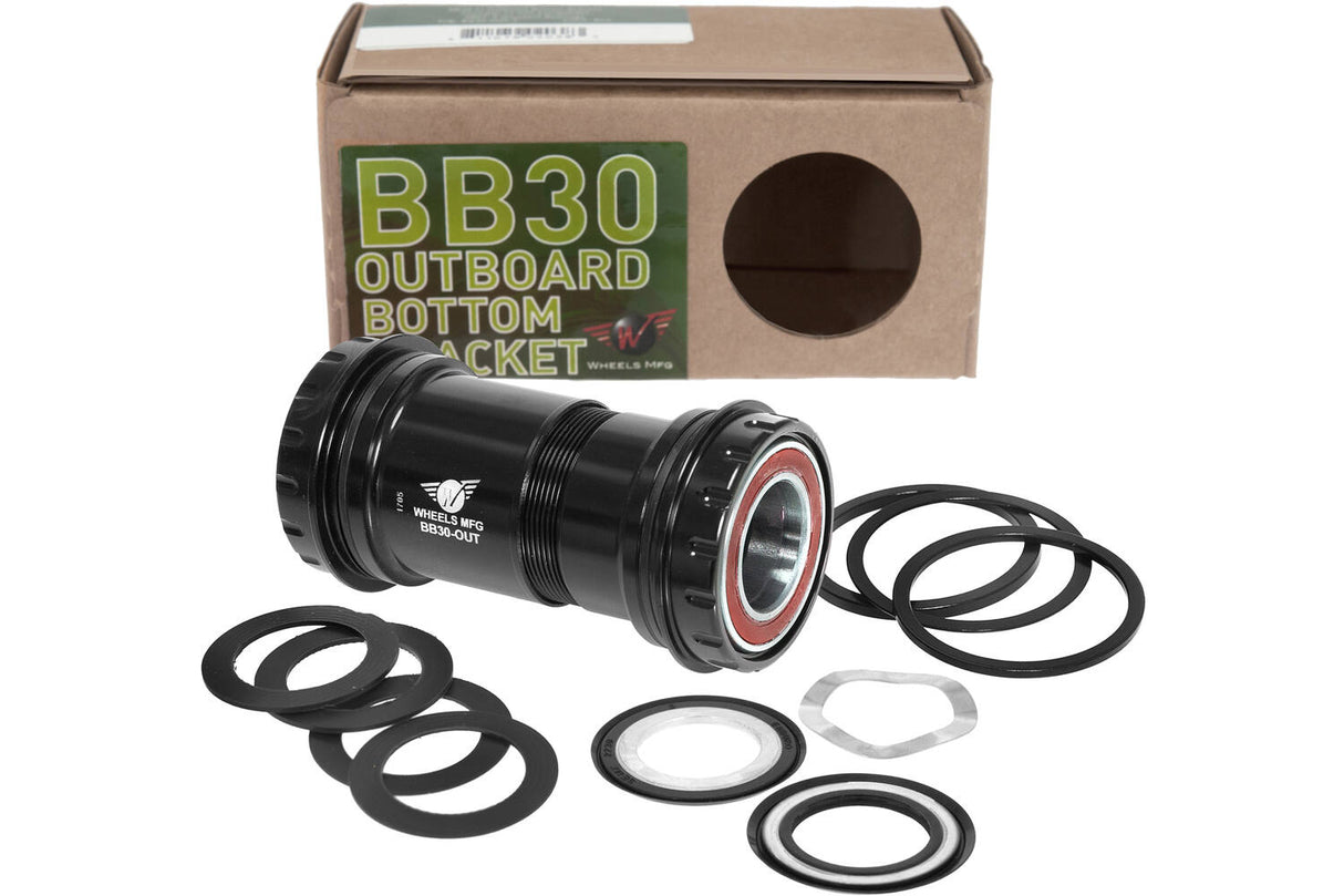 Wheels Manufacturing Wheels MFG bottom bracket BB30 Shimano 24mm ACB Black