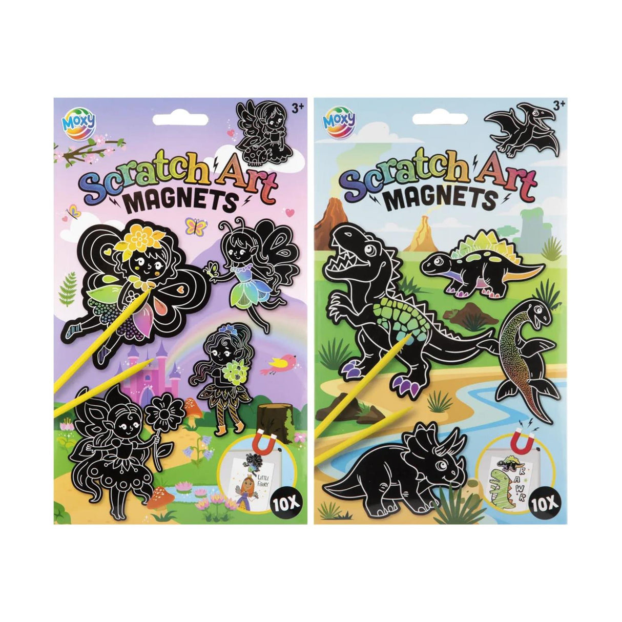 Creative craft group scratch magnets make elves