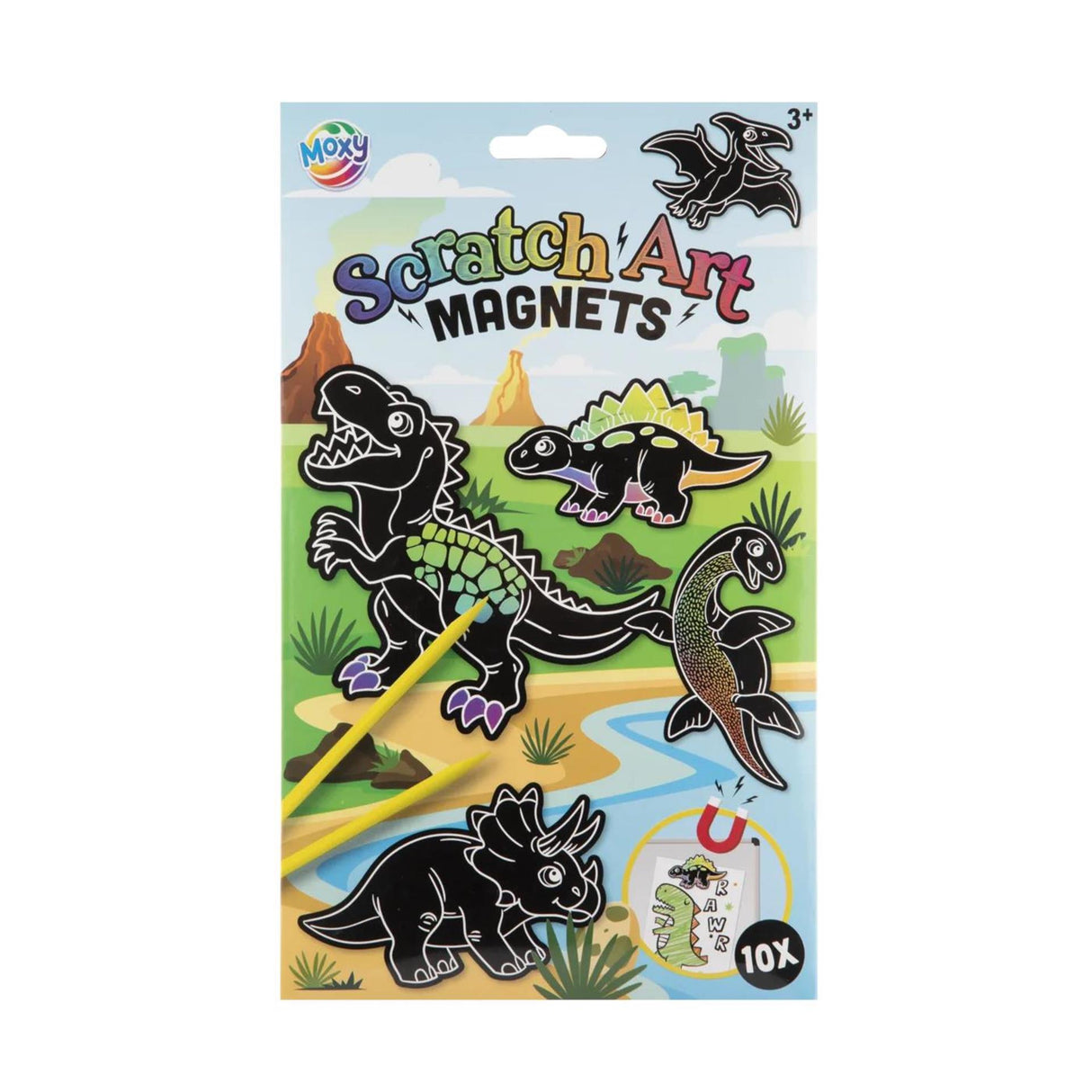 Creative craft group scratch magnets make elves