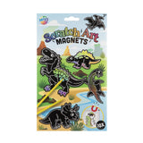 Creative craft group scratch magnets make elves