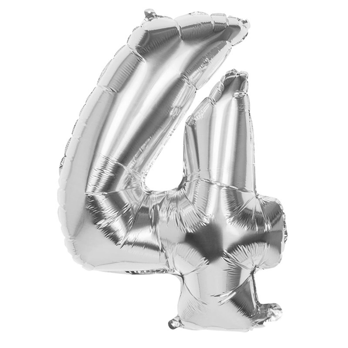 Boland foil balloon number '4' silver 86cm