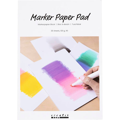 Bloc de papier de la société Creativ pour les marqueurs