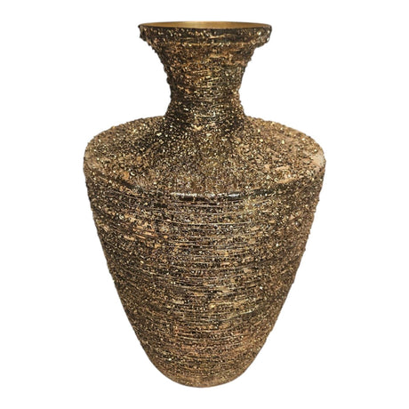 Mansion atmosphere vase blaring metal gold 11x23x37cm