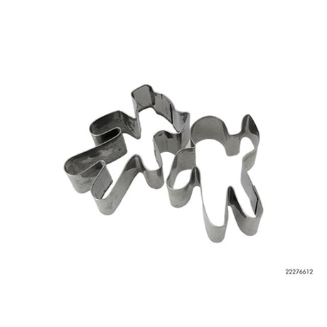 Kitchen tools koekjes uitsteker metaal 2stuks (7x4.5x2.5cm)