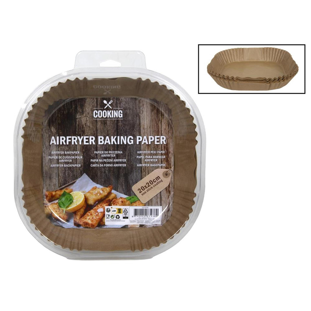 Kitchen tools air fryer baking paper 20cm 50 pcs