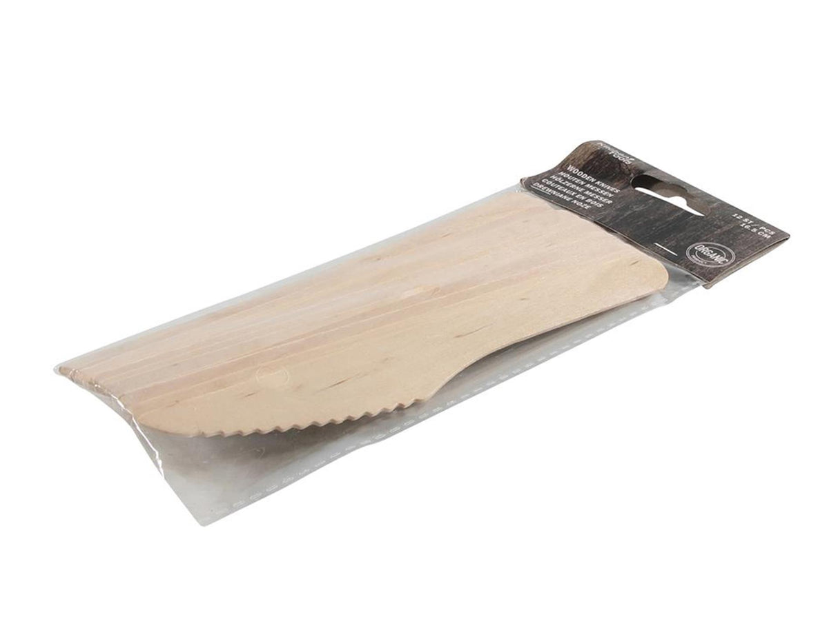 Kichen Tools Holz Messer Pack vun 12 Stécker