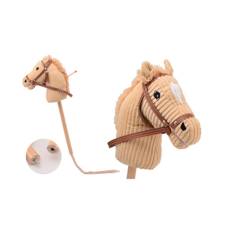 Johntoy hobby horse short s ocasem a sound holly horse manšestrový lehký