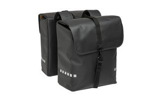 New Looxs Bicycle bag Odense - Double, Black, Water -repellent, Reflection, suitable for electric bicycles