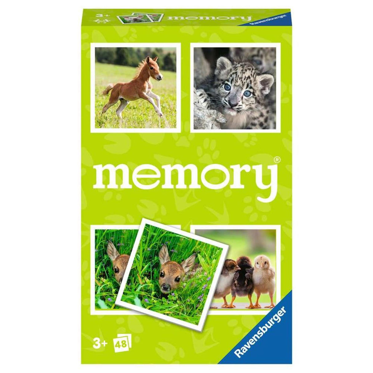 Ravensburger game memory young animals pocket