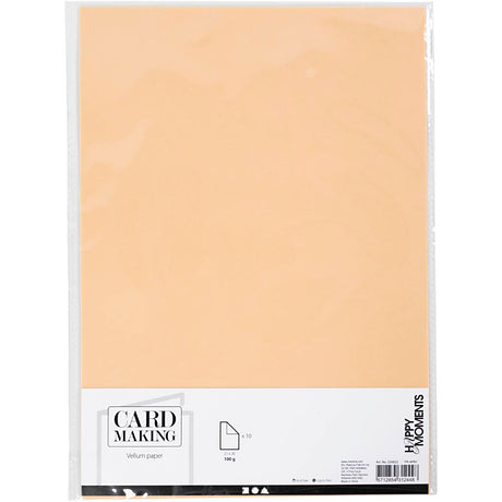 Creativ Company Vell Paper A4 Naturel, 10 arkuszy