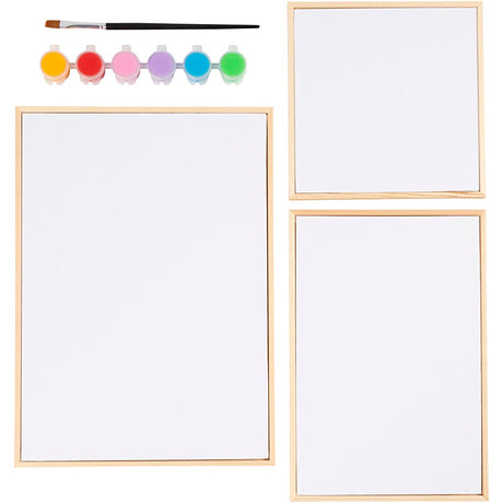 Kreativ Firma Set vu Canvas Panelen, faarweg, 1 Këscht