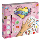 Moxy metallic tattoo set incl. stencils,