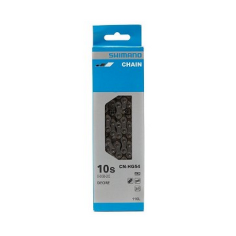 Shimano HG54 10 rychlostní náhrdelník - 10V skupina horských kol - stříbro - 116 Schakels
