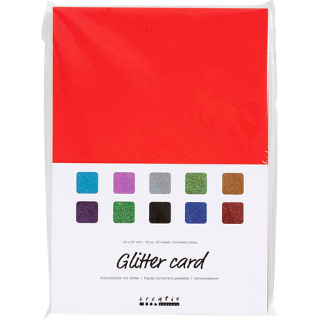 Entreprise créative https: www.ccobby.nl glitterkarton-a4-250-gr-50-vel-1-doos
