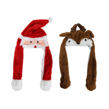 Svenska Living Santa Hat Rena Papai Noel movendo 30 cm