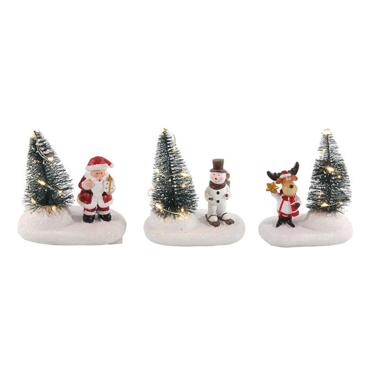 Christmas scene Christmas tree LED 10.5cm 2xLR44