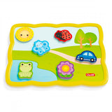 Quercetti shape puzzle colors and words junior 12 pieces