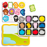 Quercetti shape puzzle colors and words junior 12 pieces