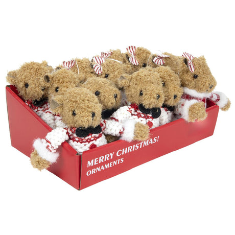 Svenska living Christmas pendant bear 10x5x14cm