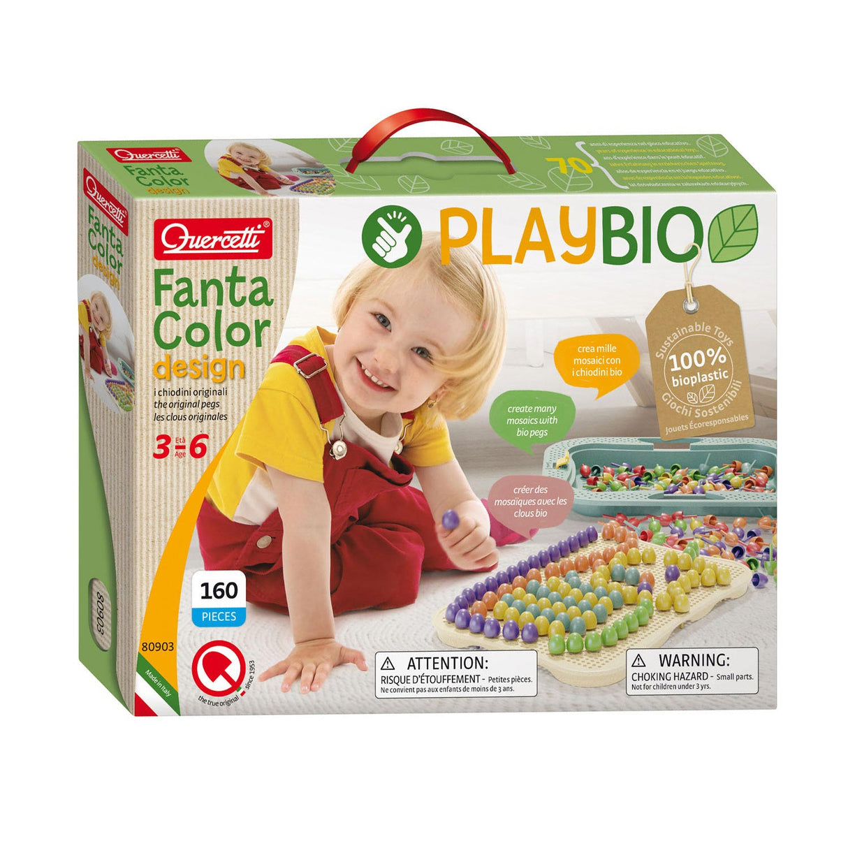 Quercetti Playbio FantaColor Design, 160dlg