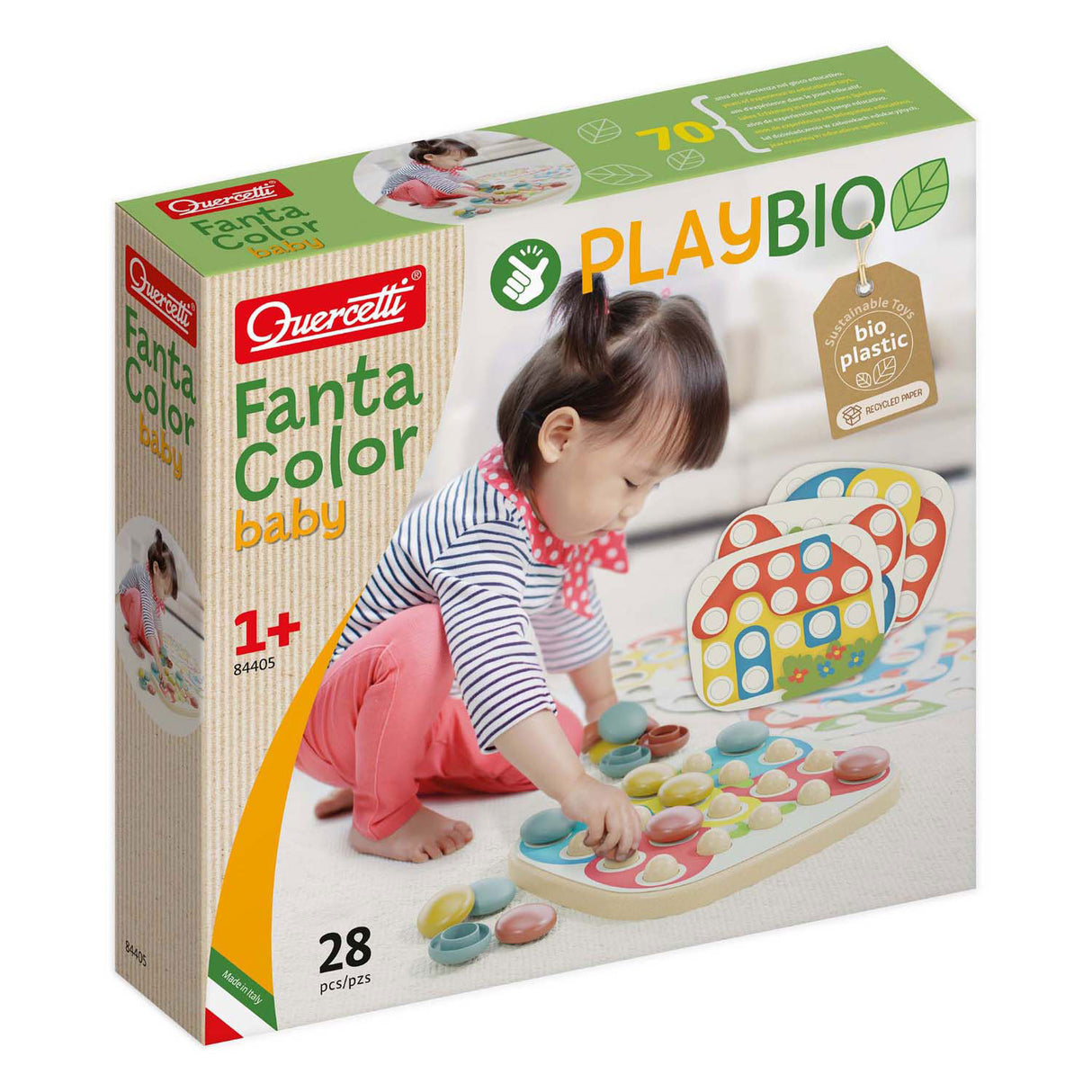 Quercetti Playbio Fantacolor Baby, 28DLG