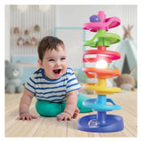 Quercetti spiral ball tower with luminous ball, 10dlg.