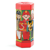 Querchetti Tubo Mix Match Rotating Puzzle Children and Professions