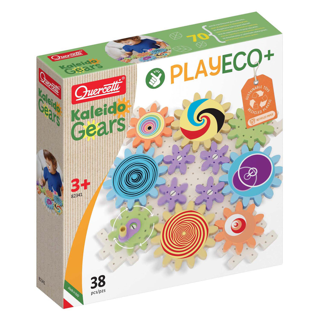 Quercetti Kaleido Gears Play Tandwielenset, 38dlg.