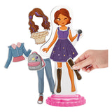 Quercetti magnetic fashion dress-up doll Laura - 28 pcs.